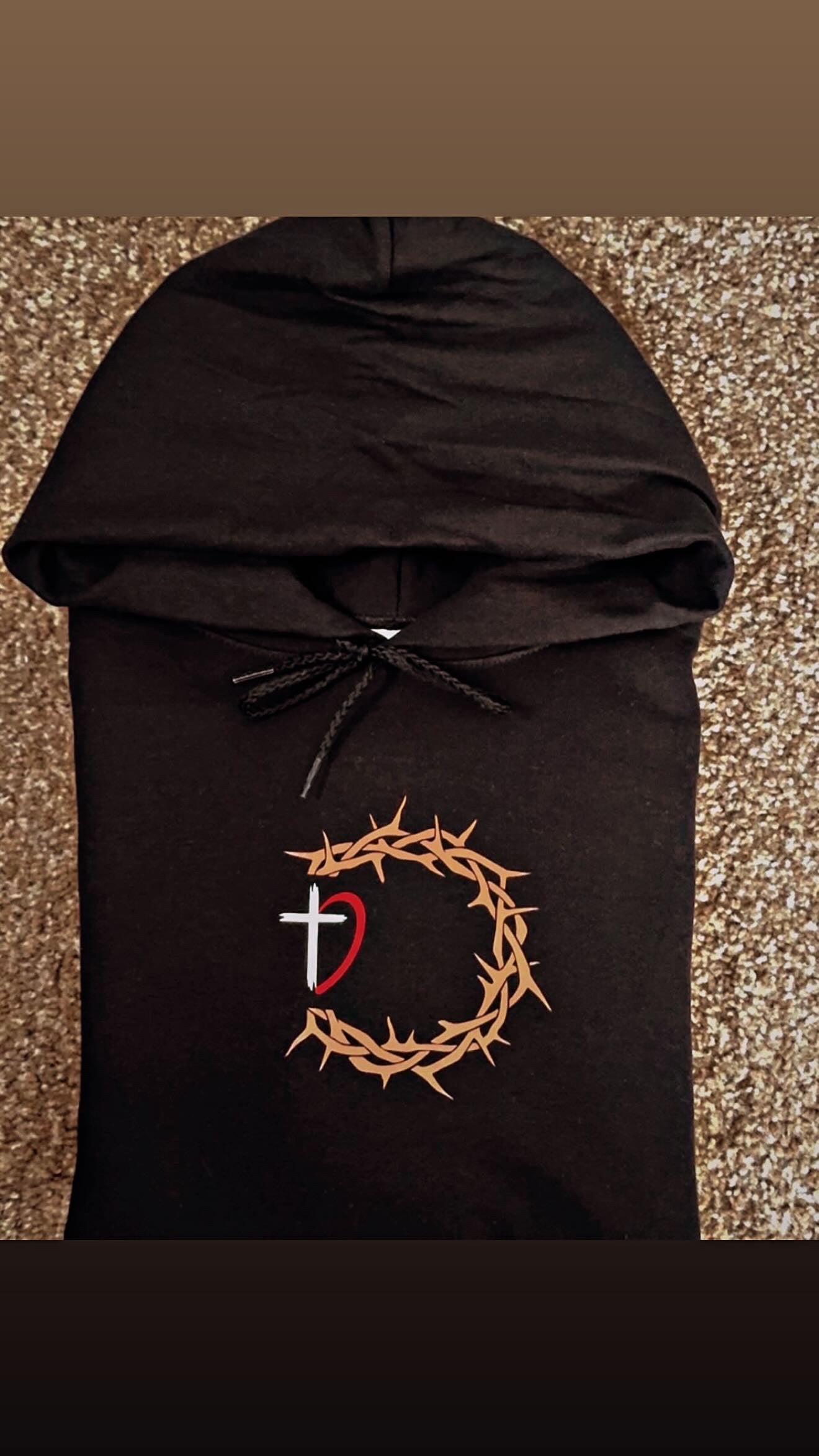 Crown of thorns hoodie
